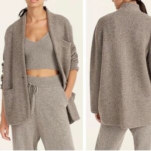 NWOT J.Crew Cocoon Sweater Blazer color: Hthr Graphite SIZE S